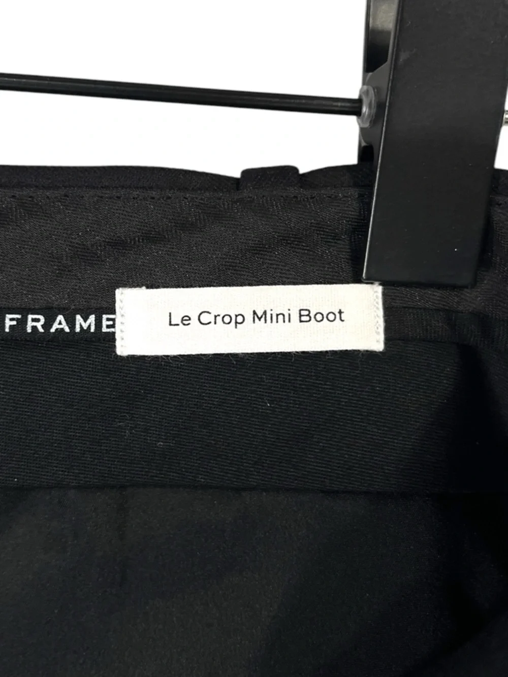 Frame Le Crop Mini Boot Trouser Women’s size 2 in Black